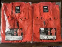 2セット　オレンジ色 Lサイズ オーバーオール WM3403B ワークマン