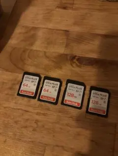 お得sandisk 128gb 2枚　64gb2枚