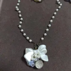 カナミビジュー♡リボン ネックレス ♡ブローチ