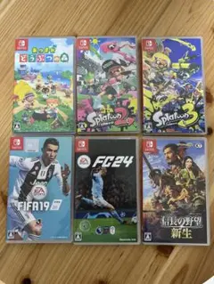 Switch ソフト まとめ売り 6点セット あつ森 スプラトゥーン2/3他