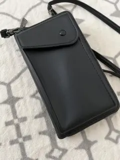 財布兼スマホショルダーバッグ ブラック