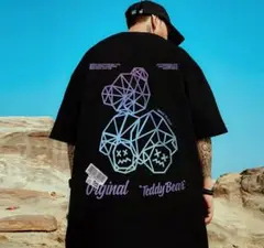 Tシャツ　くま　半袖 黒 大きいサイズ オーバーサイズ　新品未使用　ストリート