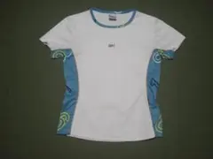 【最終値下げ】kea テニス Tシャツ Fサイズ ホワイト/ブルー