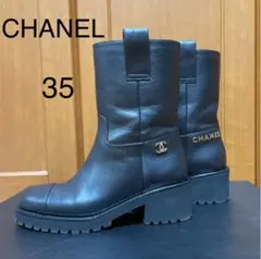 シャネル CHANEL アンクルブーツ 35