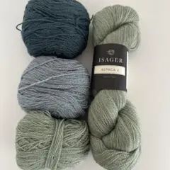 ISAGER ALPACA 2 毛糸 50g ほか　イサガー