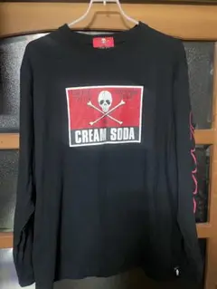 CREAM SODA 長袖カットソー ブラック