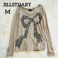 JILLSTUART【レオパード柄リボン長袖Tシャツ】薄手ロンT ヒョウ柄