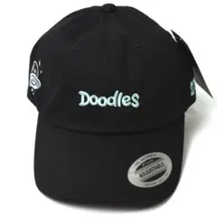 未使用 2G × Doodles ドゥードゥルズ 刺繍入り キャップ F フリー