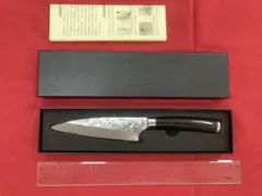 佐治作 ペティ130ｍｍ SRS13 粉末ハイス鋼 槌目 黒合板洋柄 未使用品