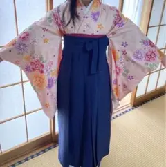 袴セット 小学校卒業式 女子 花柄 ピンク系