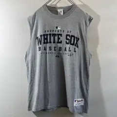 T-517 Majestic White Sox タンクトップ グレー XL