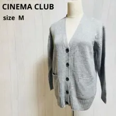 シネマクラブCINEMA CLUB 長袖 カーディガン【M】羽織　グレーa621