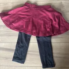 【美品】スカンツ80サイズ 赤黒
