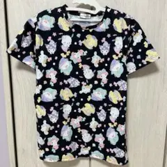 サンリオキャラクターズ 総柄 tシャツ L 人魚 半袖
