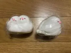 文鳥　ほんわりライト　ガチャ　よりそい　おすまし