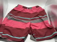 mont-bell ハーフパンツ　水陸両用　110 赤、ピンク系　速乾