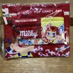 新品未使用　サンリオ　ペコちゃん　ミルキー　ポーチセット　3連ポーチ お菓子