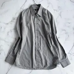 ✨美品✨ HUGO BOSS ヒューゴボス　長袖シャツ　大きめ　グレーXL相当