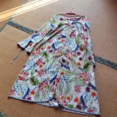 ROSE BUD 花柄 長袖チュニック