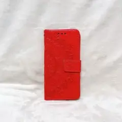 新品◆Galaxy S22 手帳型 ケース スマホケース カード入れ レッド