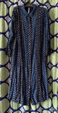 USED マライカ　ブロックプリント2wayワンピース