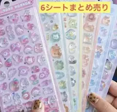 透明シール　立体シール　ぷくぷくシール　まとめ売り　ボンボンドロップ