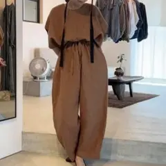 ito fukuoka back open all-in-one brown