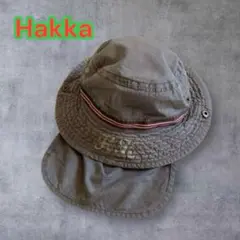 【大特価】 Hakkaハッカ グレー 日よけ付きハット 速乾 綿 夏 SS