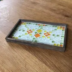 小物トレイ ガラスモザイク