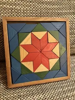 モザイクパズル 木枠付き 木製 知育 タングラム アート 図形 ②