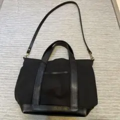 【OURHOME】黒色・きれいめキャンバストート