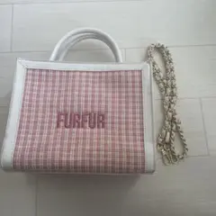 【完売品】FURFUR ツイードショルダーバッグ ウサギオンライン限定色