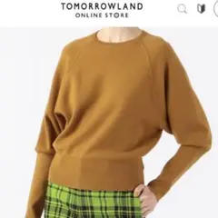 CABaN コットンカシミヤ クルーネックラグランスリーブプルオーバー
