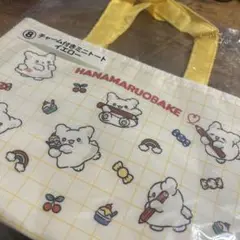 はなまるおばけ チャーム付きミニトート イエロー