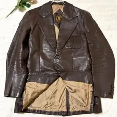 貴重品❤︎ EL TORO BRAVO レザージャケット 裏地総柄 ブラウン　L