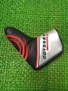 ODYSSEY WORKS パター用ヘッドカバー 黒赤銀