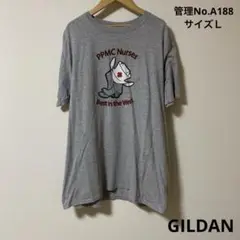 メンズ　USA古着　片面プリント　PPMC Nurses グレー Tシャツ