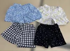 まとめ売り　キッズ 半ズボン 4点セット　120-130