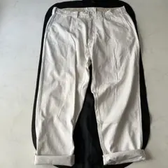 【美品】45R  おこめチノの908ポッポパンツ　そら豆　サイズ1 カーキ 45Rおこめチノの908パンツ: WOMEN｜45R
