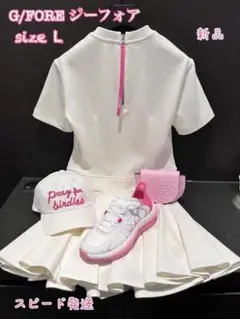 新品☞おまけ付き❗️ジーフォアゴルフセットアップ●半袖＆スカート ２点