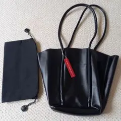 新品 whatchamacallit　　　黒のトートバッグ 収納袋付き