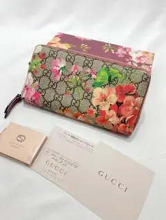グッチ GUCCI ブルームス ラウンドファスナー 長財布 404071GG