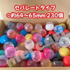空カプセル セパレートタイプ 分離型 直径約64〜65mm フタ不透明 230個