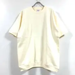 新品 ビッグシルエット 半袖 スウェット 無地 メンズ ナチュラル M