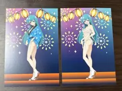 魔法少女にあこがれて　浴衣書き下ろしポストカード　小夜　マジアアズール　セット