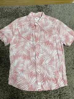 Levi's アロハシャツ Lサイズ ピンク・ホワイト