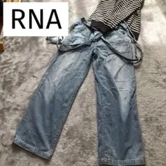 めちゃかわ♡RNA Sweat サス付き ワイドデニムパンツ R1731