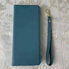 Xperia 1 Ⅳ ケース 手帳 高質PUレザー　シンプル　ヘイズブルー