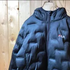 ss2448 フィラ FILA 中綿 ダウン ジャケット 黒 M レディース
