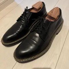 raf simons archive レザーシューズ Raf Simons スクエアトゥ ダービーシューズ | ブラック